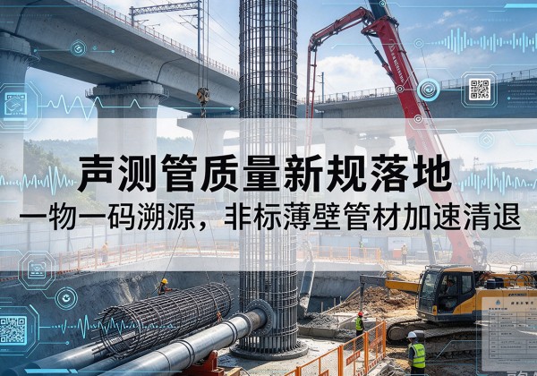瑞丽声测管质量新规落地，一物一码溯源，非标薄壁管材加速清退